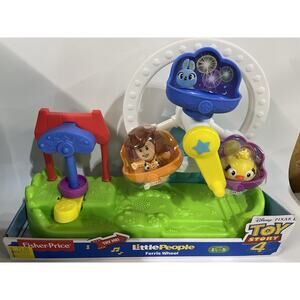 Fisher Price Little People Musical Ferris Wheel Playset 2 Figures RARE 2018 2+